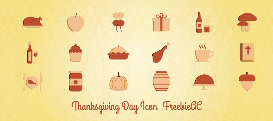 Thanksgiving day icons