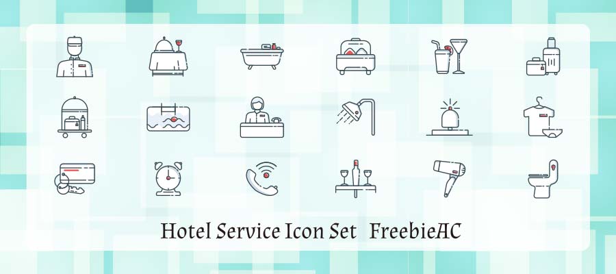 Biểu tượng dịch vụ khách sạn