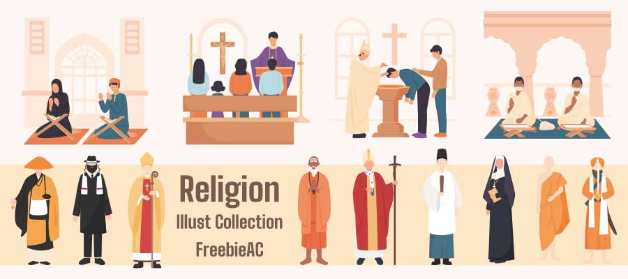 宗教イラストコレクション