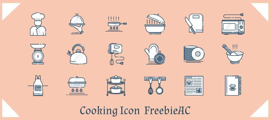 Cooking line icon