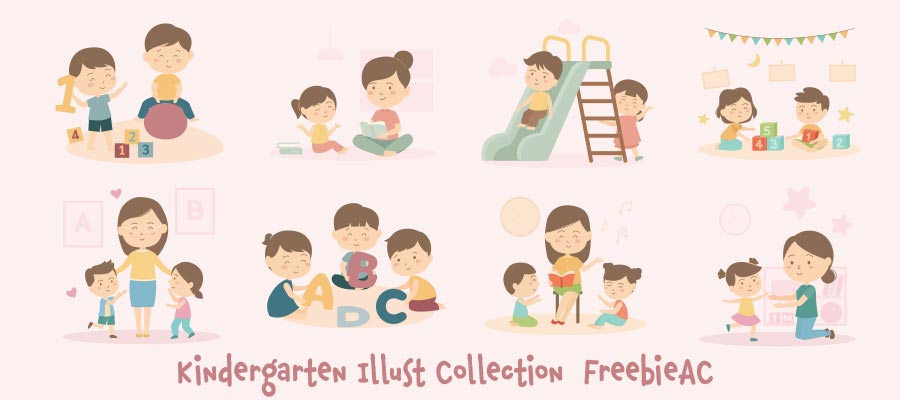 Kindergarten illustration collection