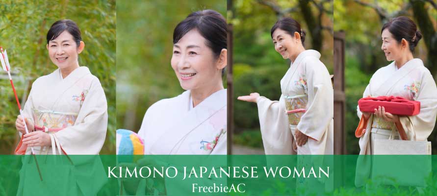 photo of woman in kimono