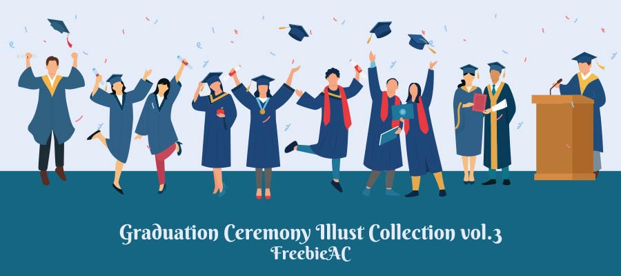 Graduation Ceremony Illustration Collection vol.3