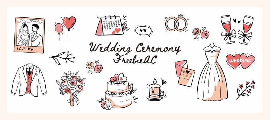 wedding illustration collection