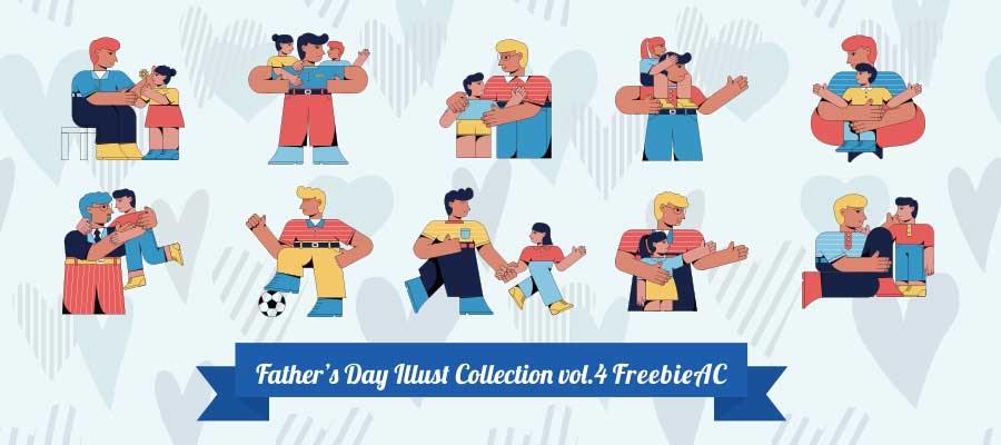 Fathers Day Illustration Collection vol.4