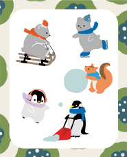 Winter animal illustration vol.2