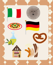 イタリア・ドイツのイラスト
