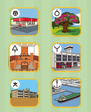 小3社会地図記号イラスト